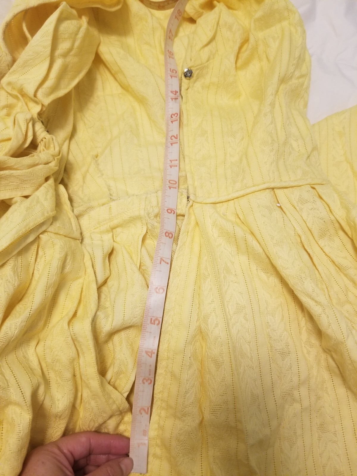 Vintage Made Especial By Lora Yellow Maxi Dress S