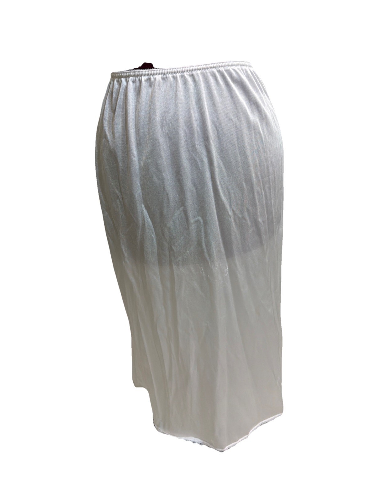 Warners Nylon Half Slip White Vtg Size Small 29.5″ length silky
