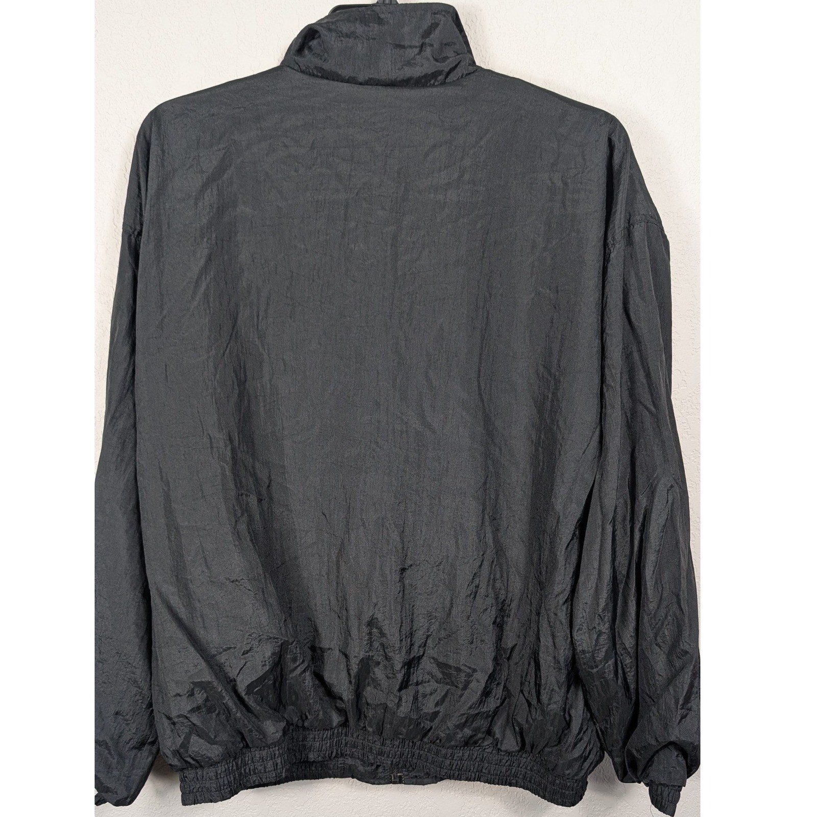 Vintage Lavon Maroon Color Block Nylon Track Jacket XL Zip Up Windbreaker 80s 90