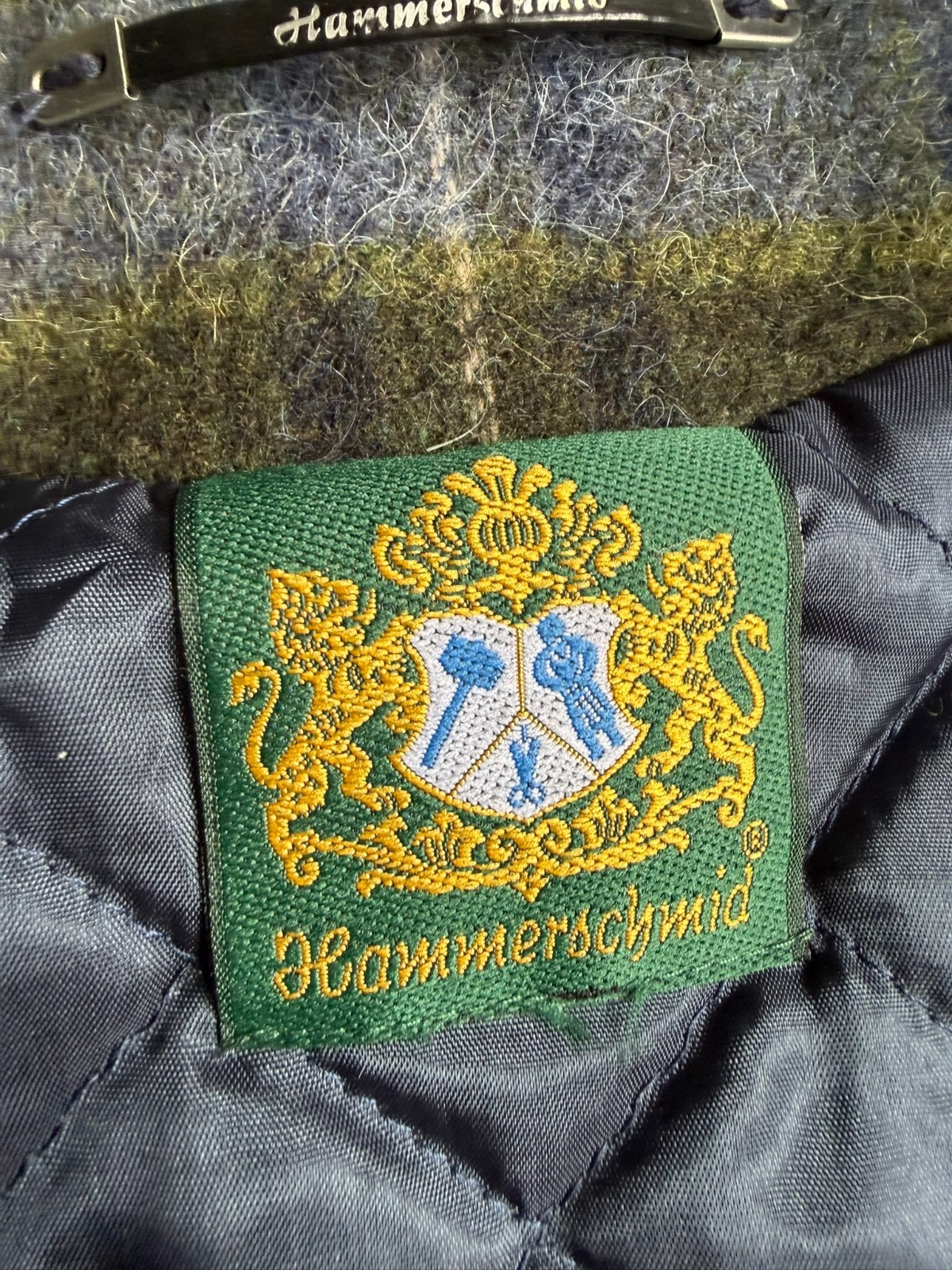 Hammerschmid Alpaca Virgin Wool Jacket 42 44 46 Heritage Check Vintage Luxury