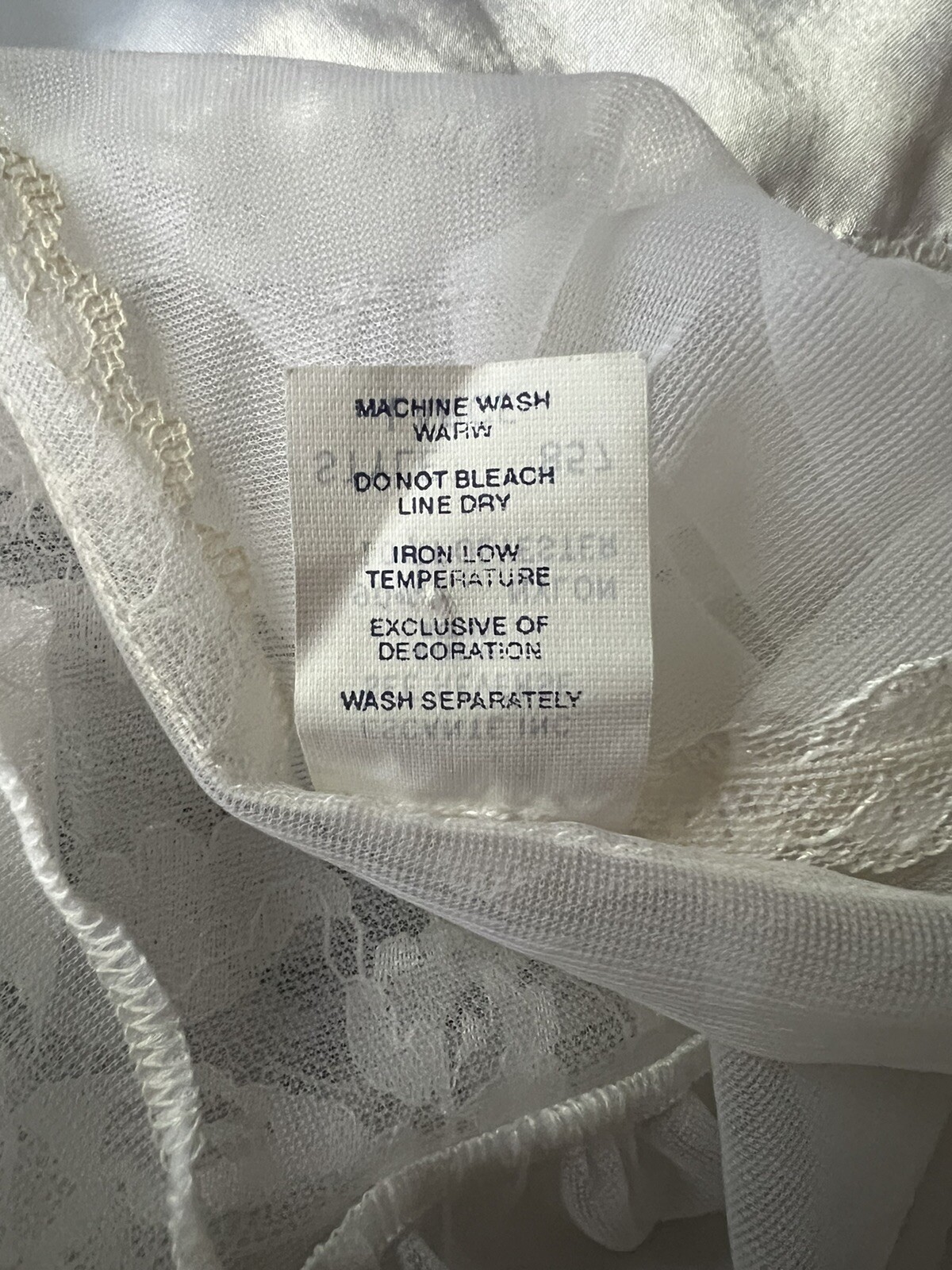 Vintage Nylon Baby Doll Lingerie Bed Jacket Peignoir Robe Negligee sz L