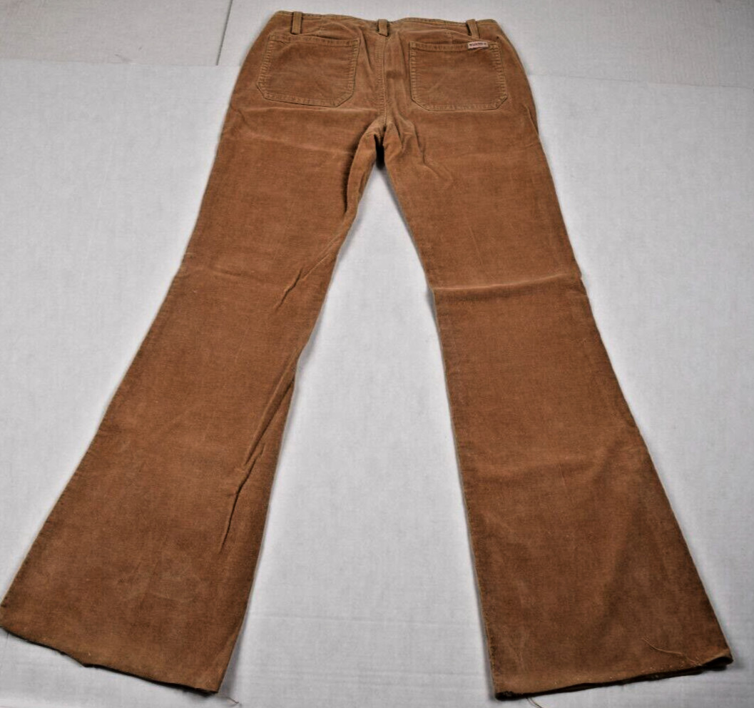 Vintage Guess Pants Corduroy Flare Leg Size S/M 90s Golden Beige Soft