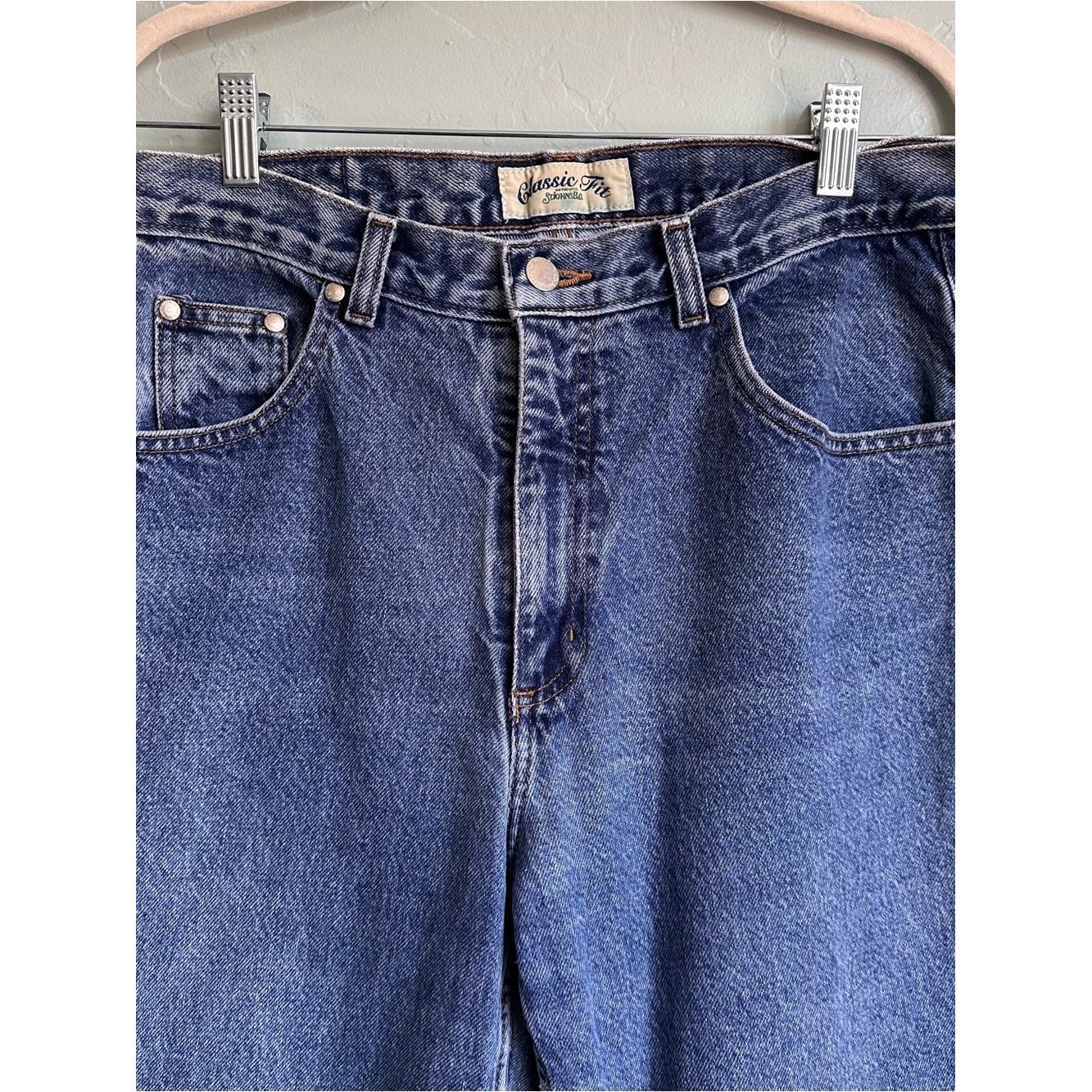 Vintage St. John’s Bay Classic Fit High Waist Blue Mom Jeans Women’s 12