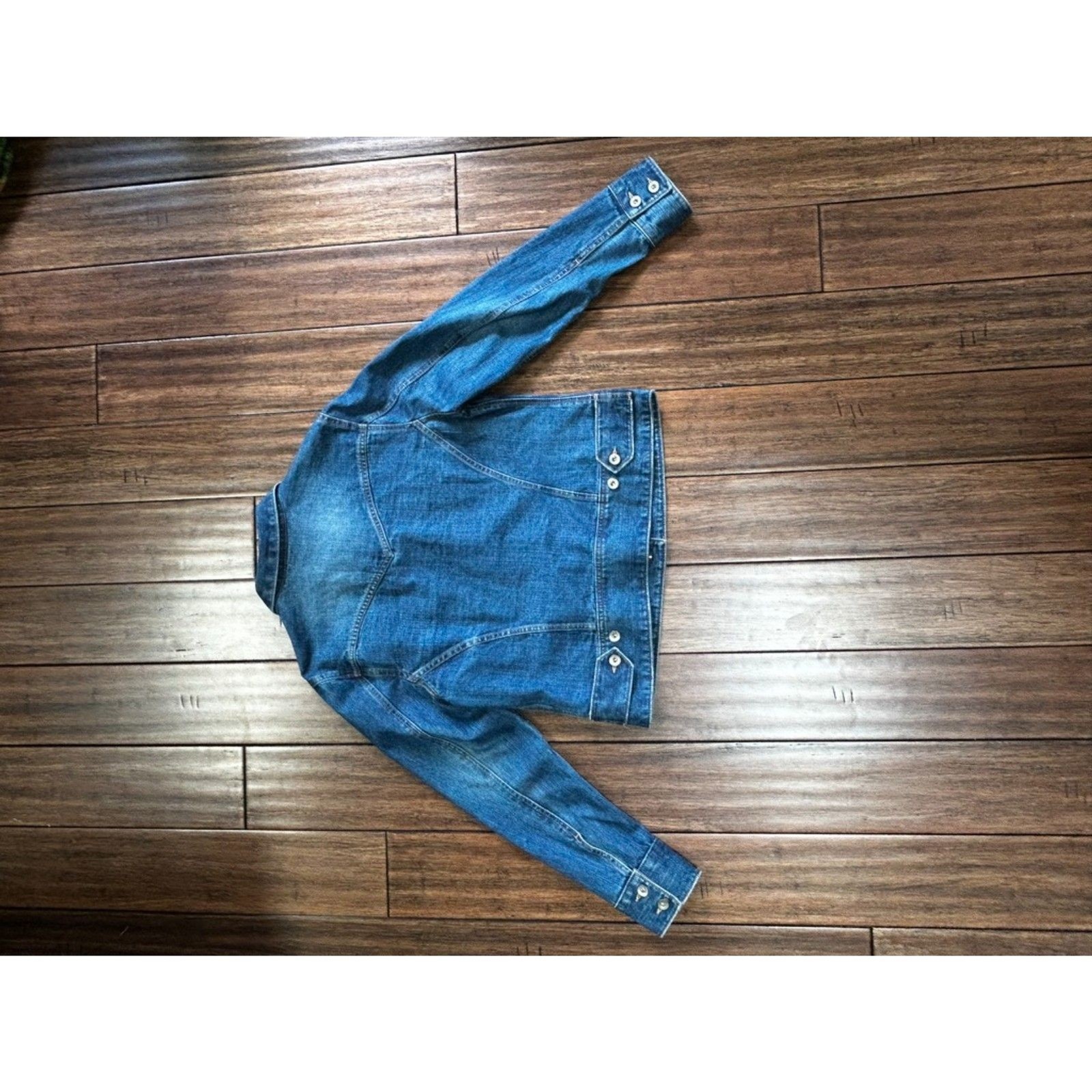 Sonoma Life+Style Denim Trucker Jacket Medium Blue 100% Cotton Jean Jacket M