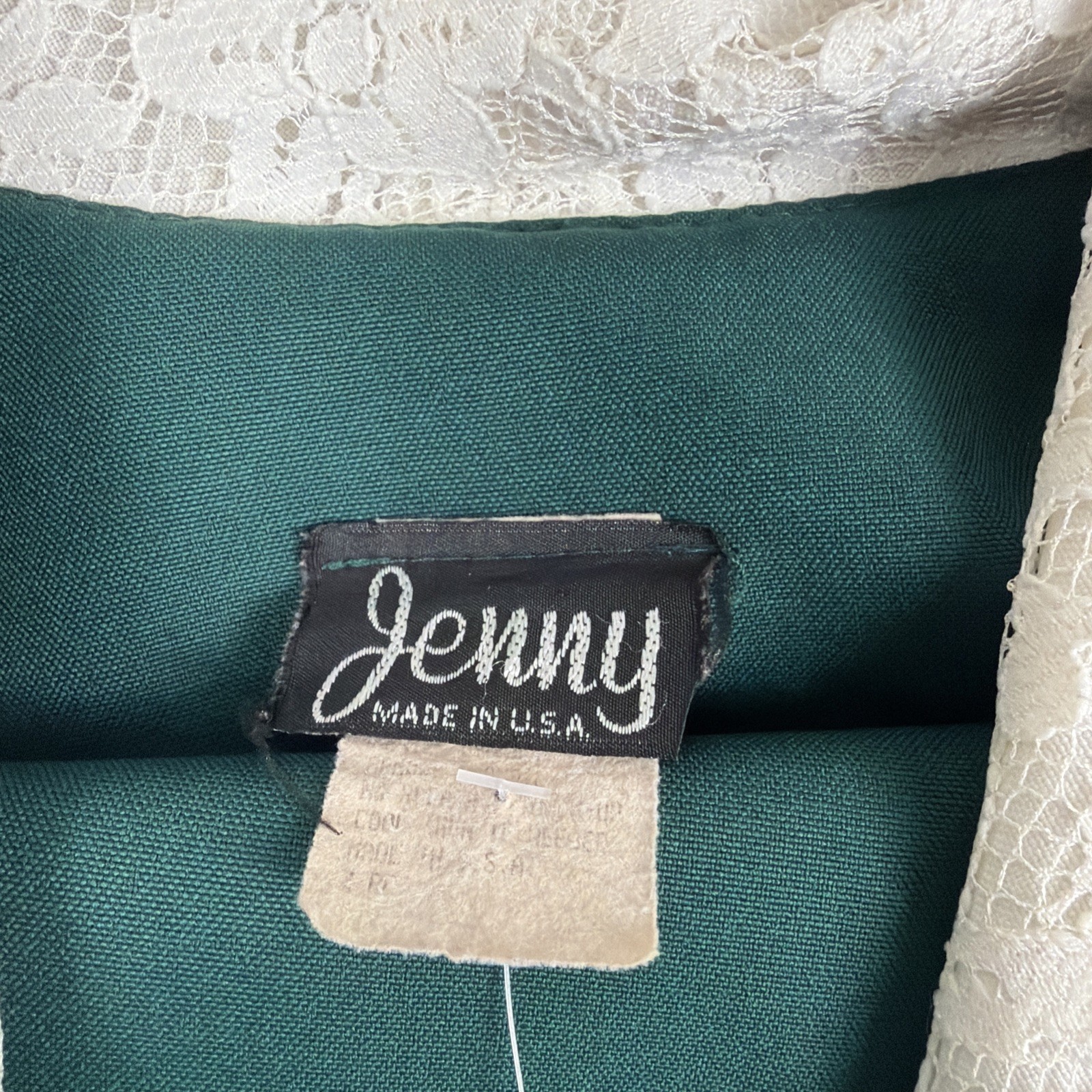 Jenny 2-Piece Skirt Set – Green Floral & Lace