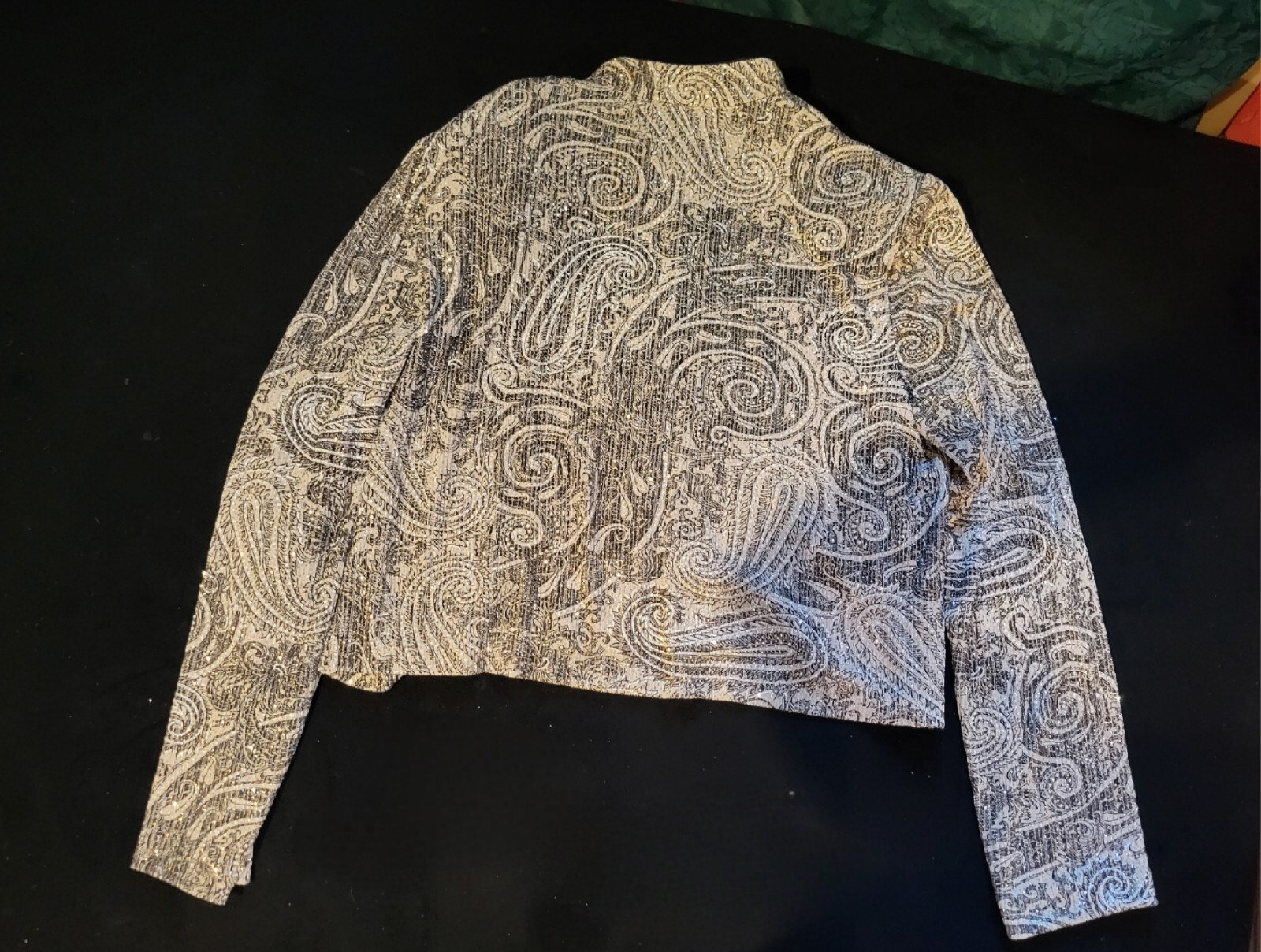 Vintage Alex Evenings Glitter Dress Jacket Sz 16