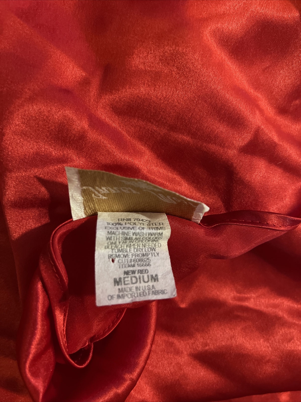 Vintage Inner Most Lingerie Silky Gown Lipstick Red Short Slip Dress Size M USA