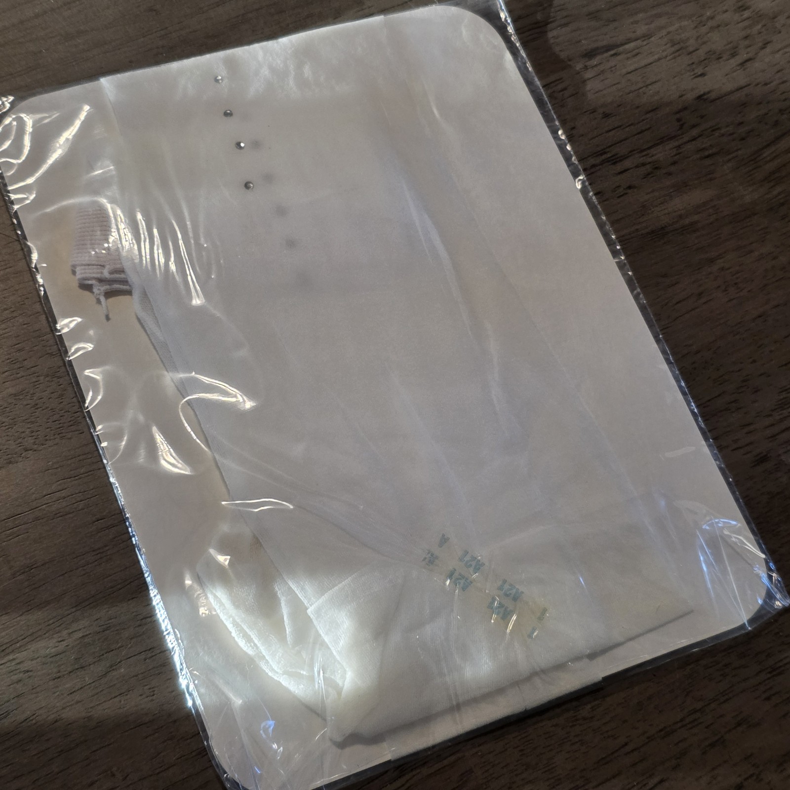 Vintage Pantyhose Marionat 1985 White Rhinestones Size B New Sealedl 7557