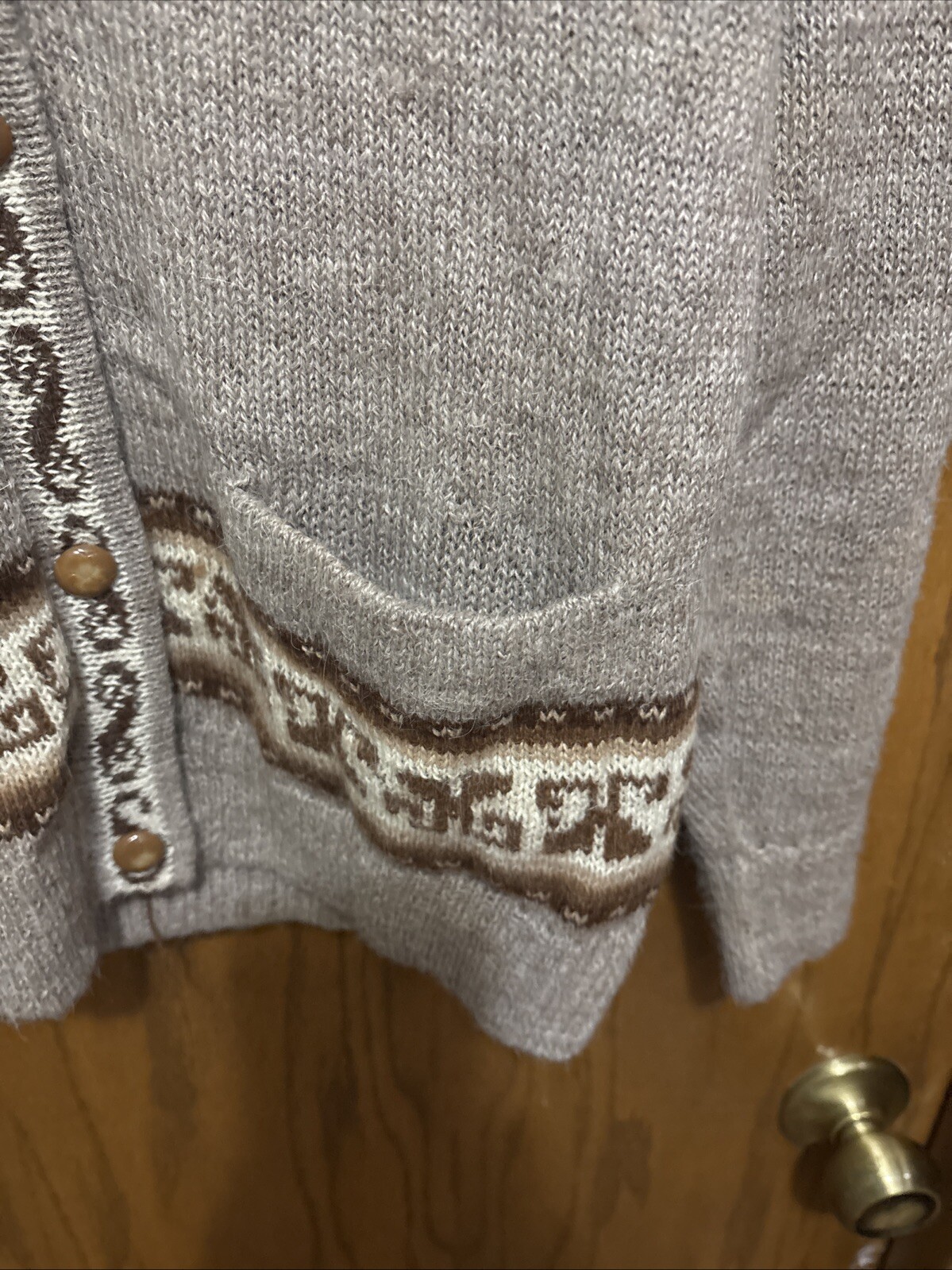 Vintage Albaca Handmade Cardigan Bolivia Estate