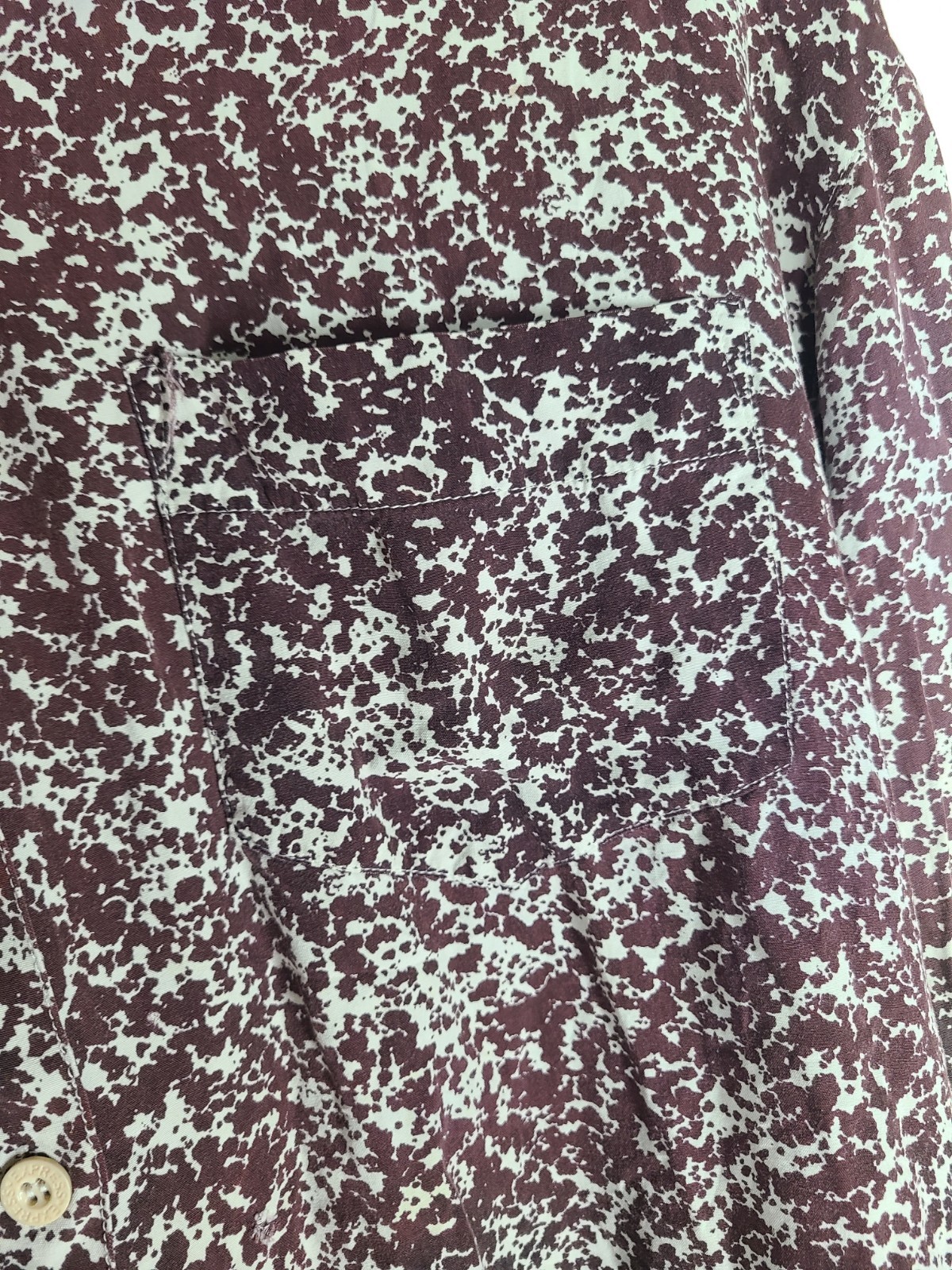 Vintage 1990s Oversize Shirt Mall Brand Limited Button Up Rayon Notebook Print