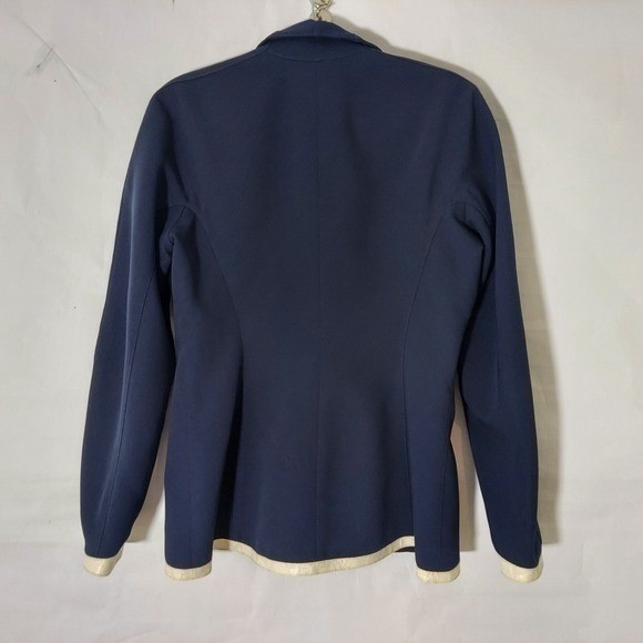VTG Cache Blazer 8 Navy Career Capsule Tailor Office Business Professional Chic