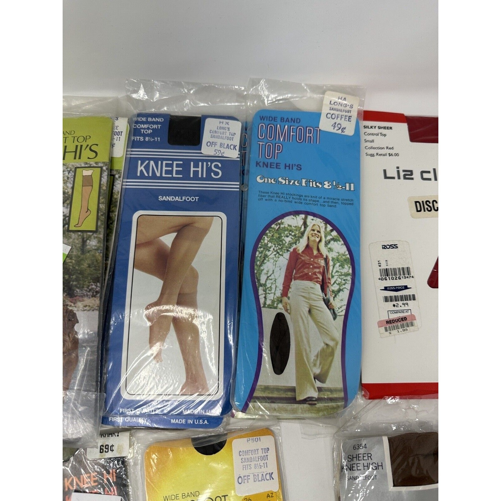 VTG Lot Of 15 Panty Hose Knee Highs Sheer Stockings – Dior Clairborne See Pics