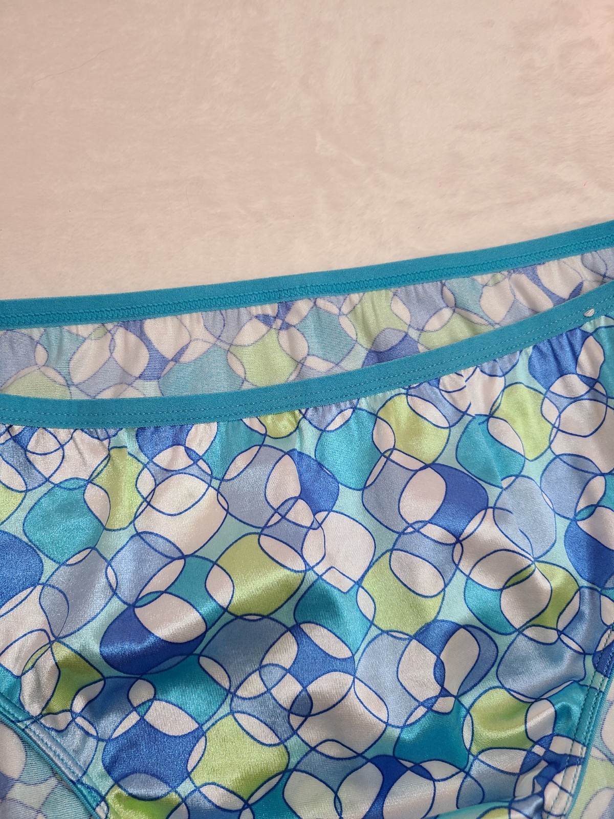 New VTG Delicates Second Skin Satin Classic Brief Panty Size Lg RARE
