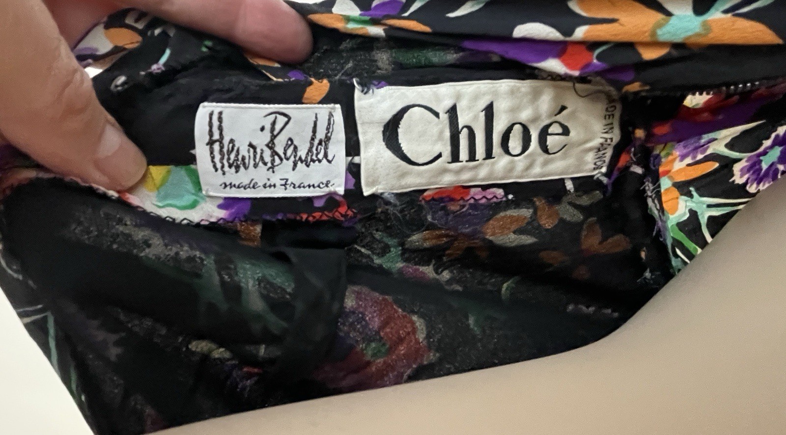 Vintage Chloe Silk Chiffon Dress, S