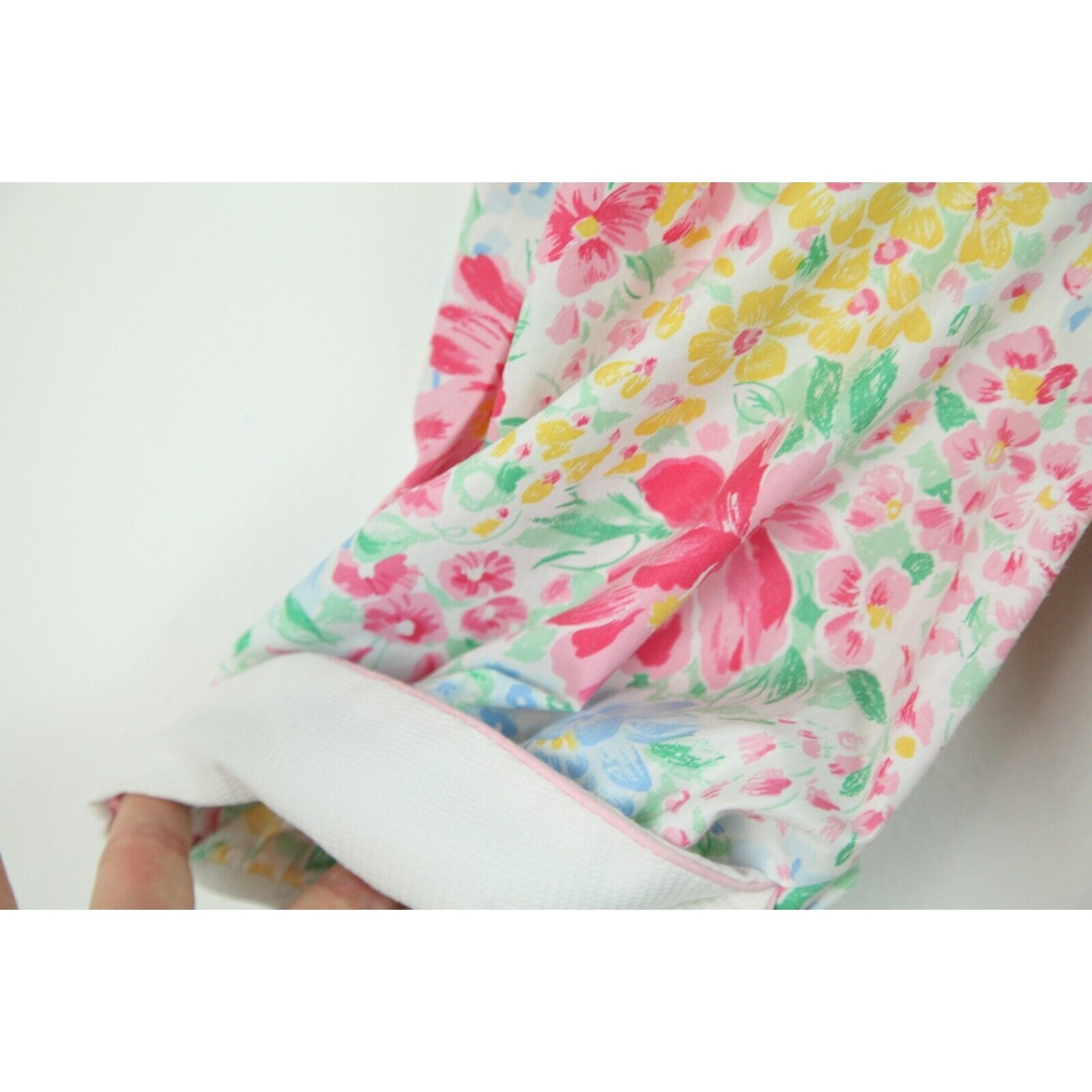 Vintage Housedress Granny Robe Floral Cottagecore S M Dainty Sailor Collar Cozy