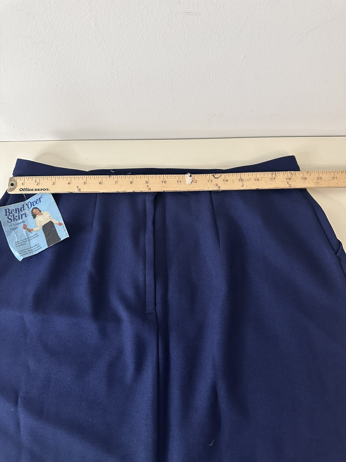 Vintage Levis Bend Over Blue Skirt Size 38 WPL 423 Made In USA