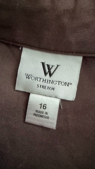 Vintage Worthington Petites Fully Lined Dress size 16 RN#93677