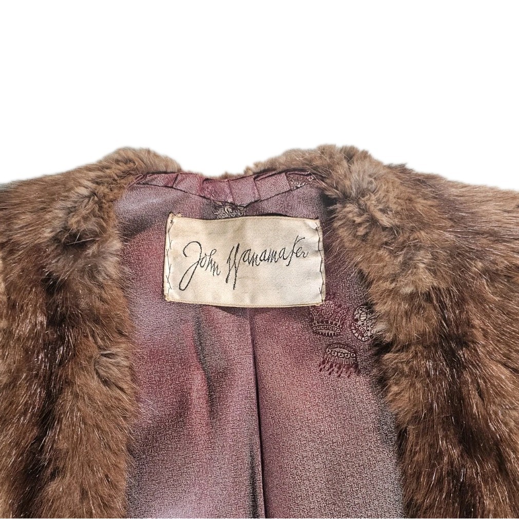 Vintage 1950s John Wanamaker “Rittenhouse Shops” Real Fur Stole
