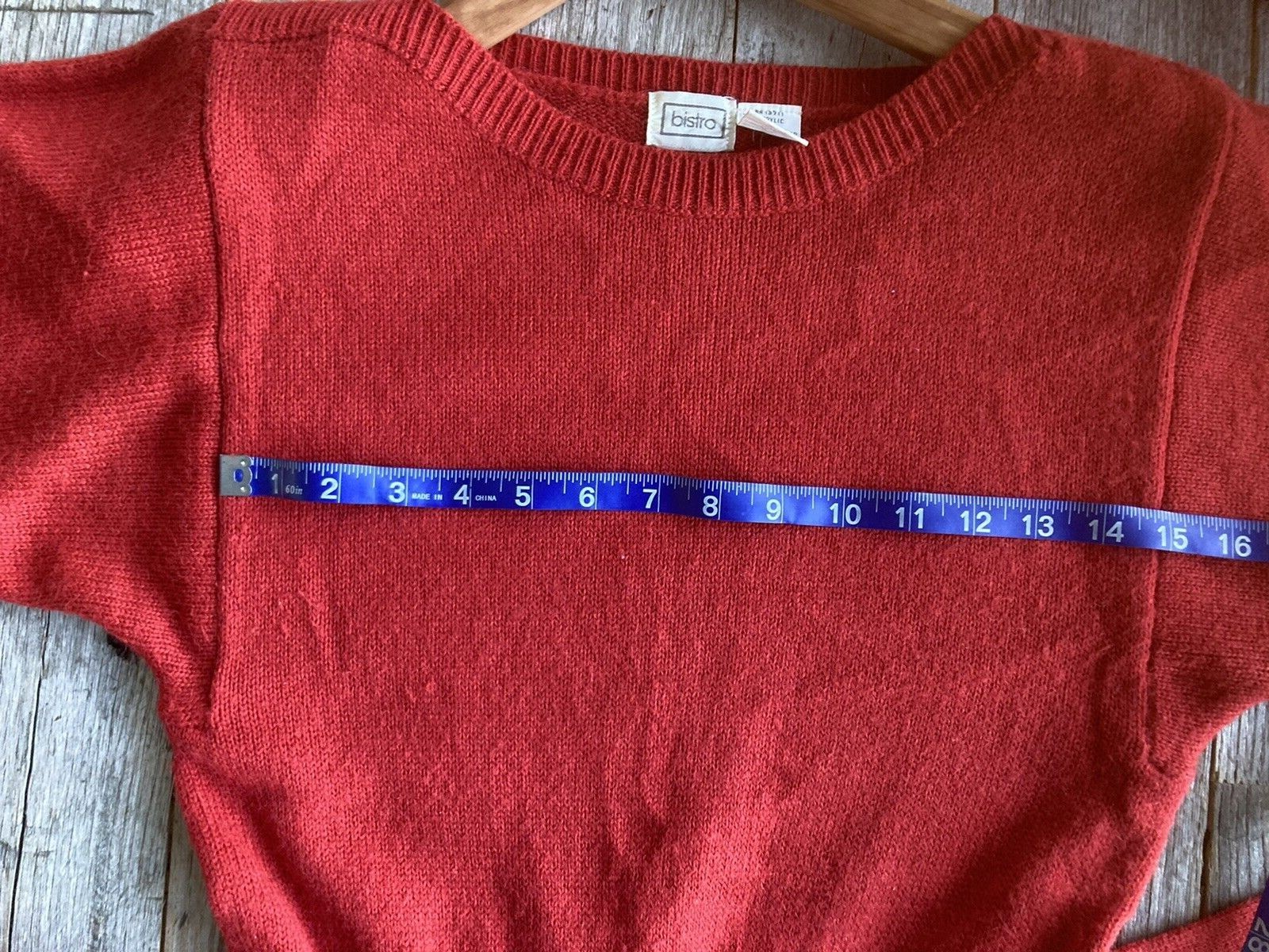 Tomato Girl! Gorgeous Vintage Tomato Red Sweater Dress with Tie Waist