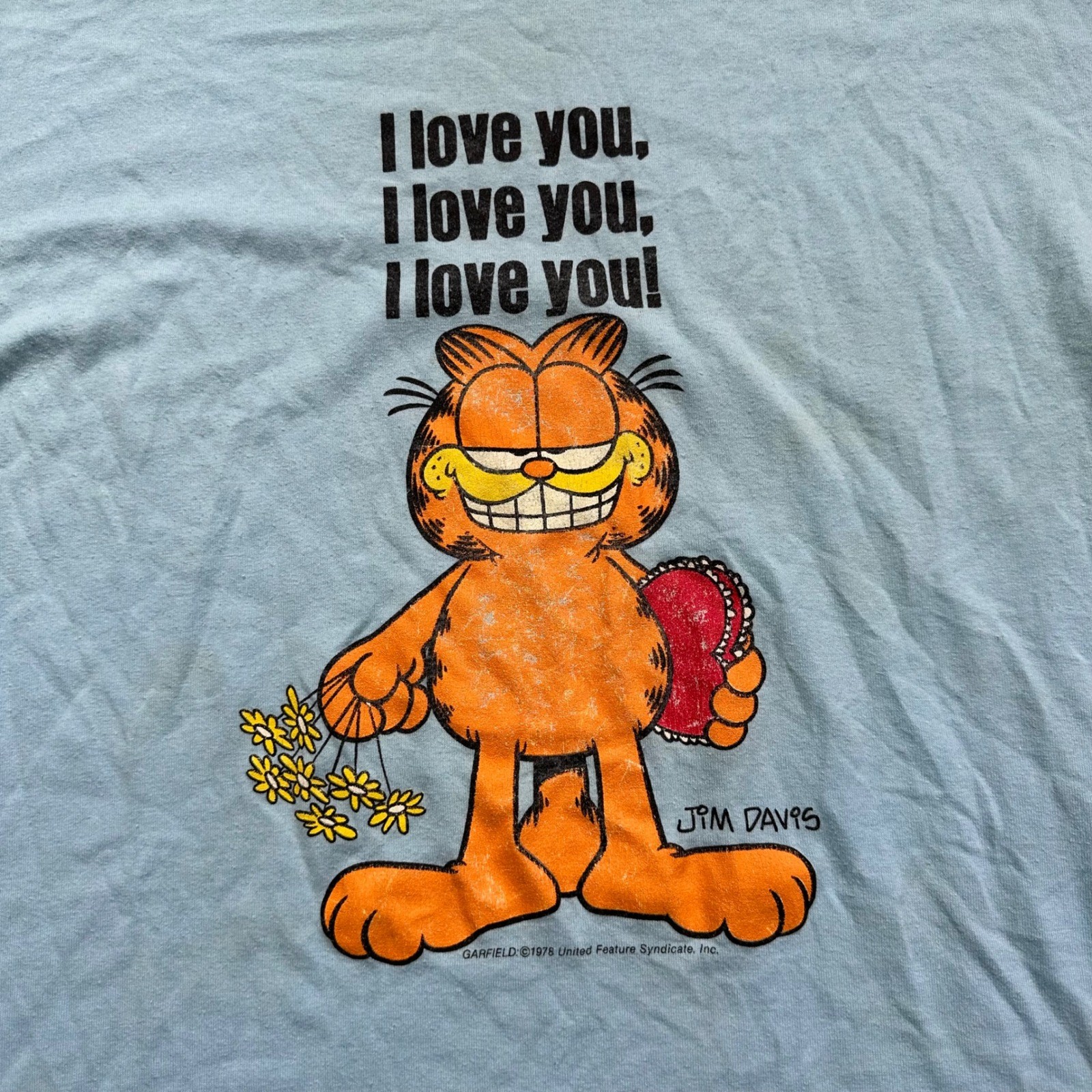 1970’s True Vintage Garfield I Love You Sleeping T-Shirt One size
