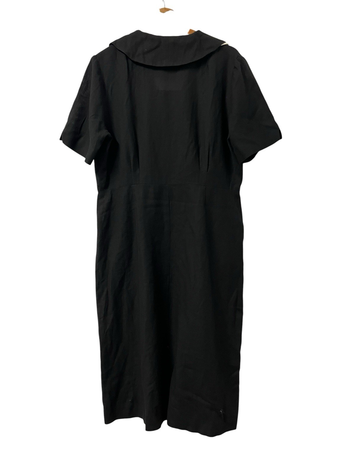 Vintage 1950s A. Mendel Creation Day Dress Women’s L Black White Tea Dress