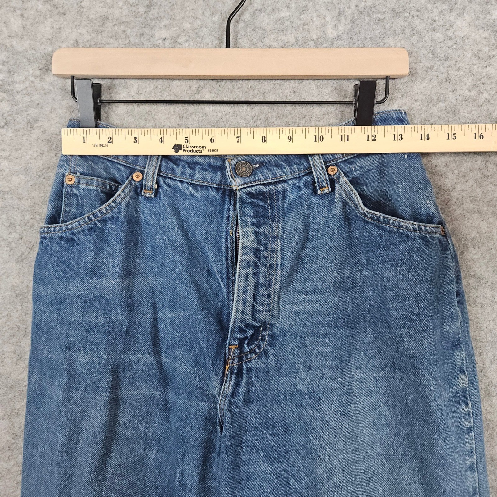 Vintage Levis California Straights Jeans Women’s High Waist Denim 27×34 ZIPPER