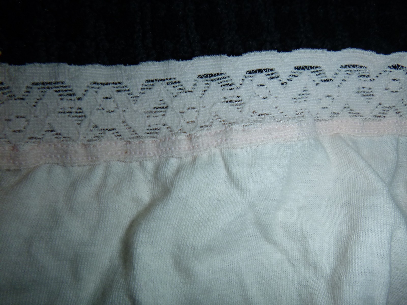NOS Vtg Maidenform Wise Buys Cotton Panties High Cut Leg Stretch Lace PINK Sz 7