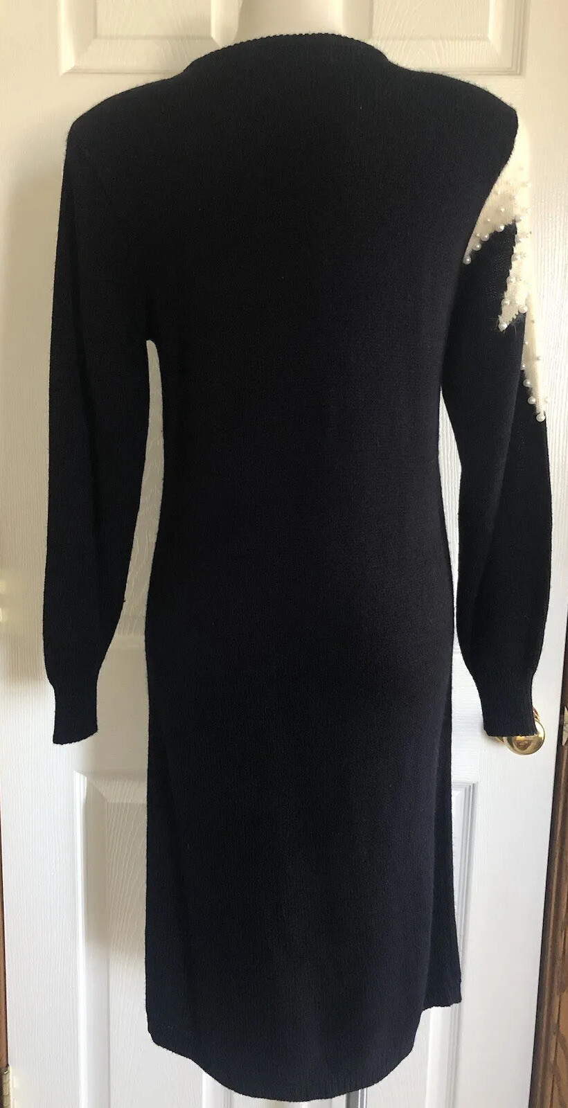 Vtg Yarn Works Angora Blend Sweater Dress Small Q10