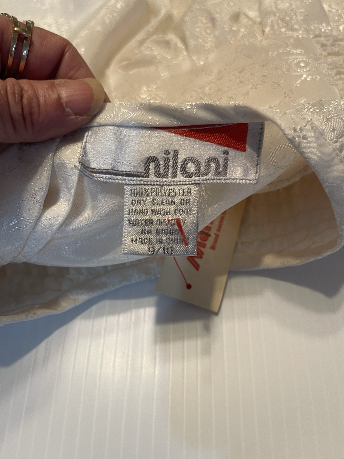 VTG 80s Nilani NWT Victorian Style White Blouse Shirt Top Back Buttons 9/10