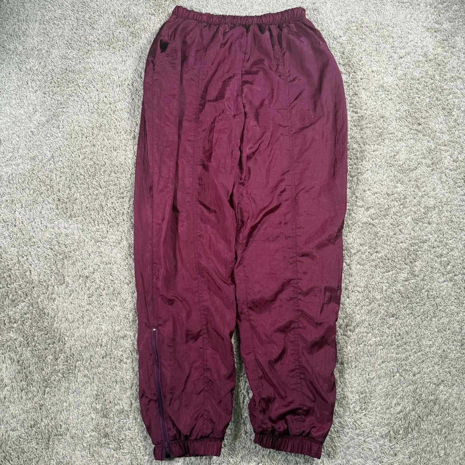 Vintage 80s 90s Tracksuit Womens Petite Large Purple Windbreaker Jacket Pants