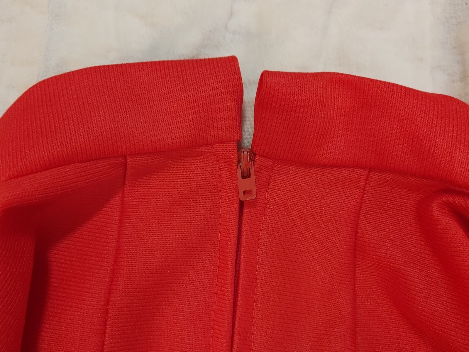 Vintage Maxi Hostess Dress 60s 70s Red Polyester Goddess S/M Long Gown Disco