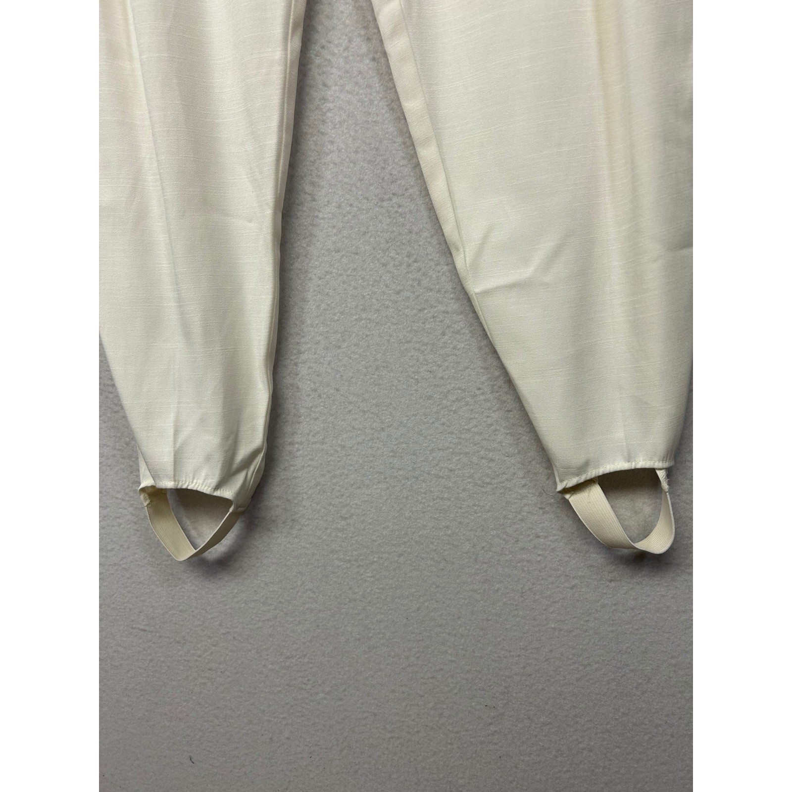 Vintage 80s Counterparts Womens 18 Cream Pleated High Waist Stirrup Pants NEW