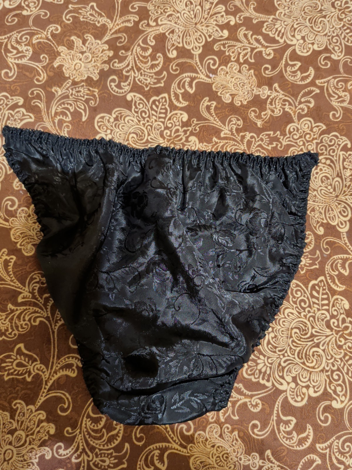 Vintage Satin String Bikini Panties Size M/6