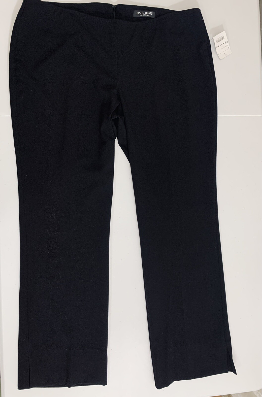 Vintage Bisou Bisou Michele Bohbot No Waistband Pants Black Size 16 With Tag