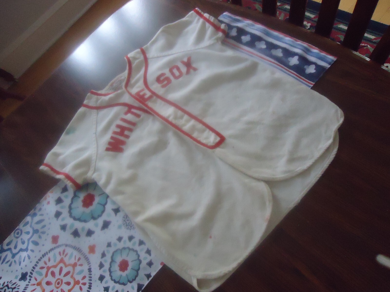 Vintage WHITE SOX Youth Little League Baseball Jersey, WILSON, Made in USA Sz M