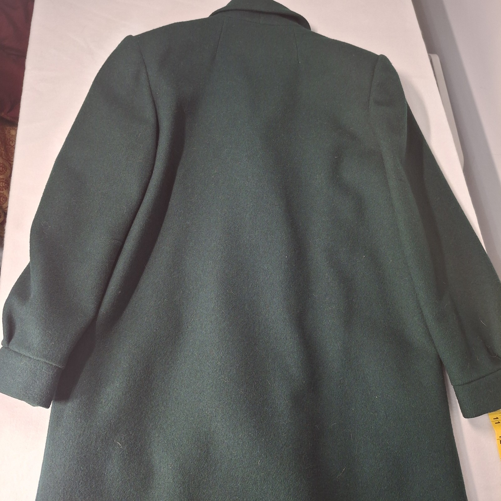 VTG Set Karizma East Wool Maxi Coat & Scarf/Gloves Made Russia Hunter Green 10 M