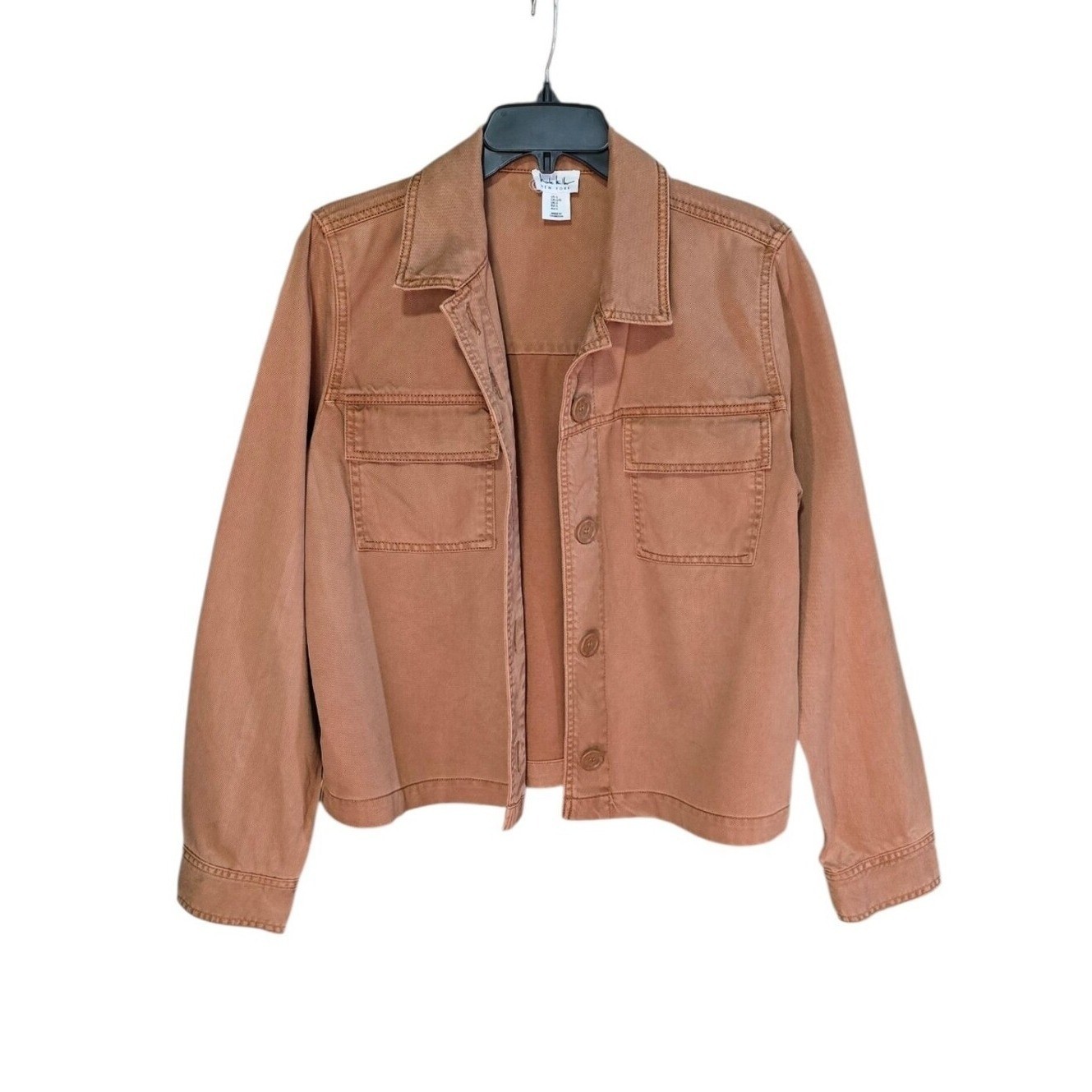 Nicole Miller Women’s Vintage Burnt Orange Denim Jacket