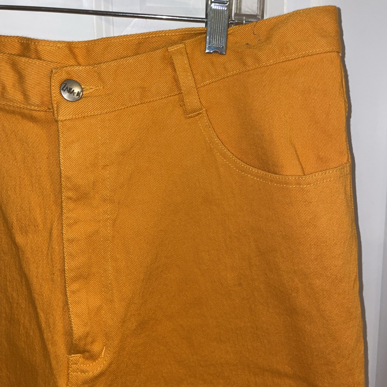 Vintage Pants Zandi Di Size 22 Orange 90’s Y2K Era Denim Stretch Skinny Ankle