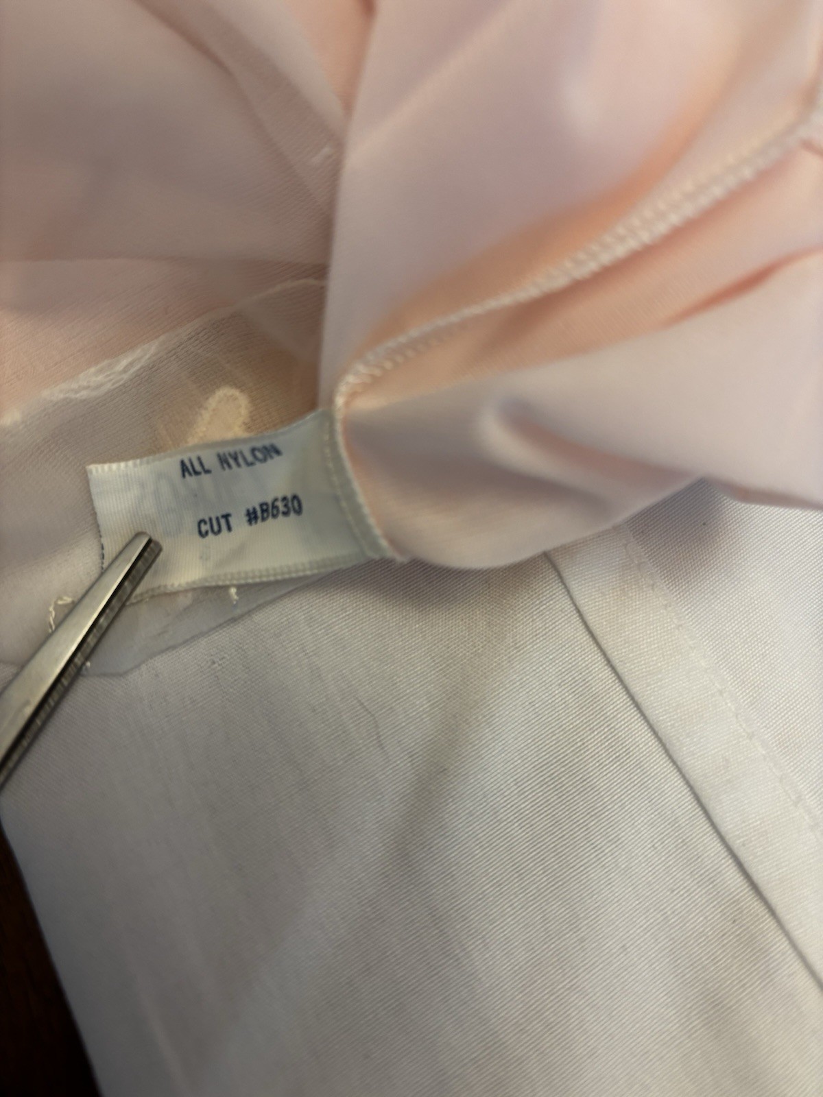 LAROS VTG WEDDING BELL PINK NIGHTGOWN, ROBE PEIGNOIR NEGLIGENCE Size S