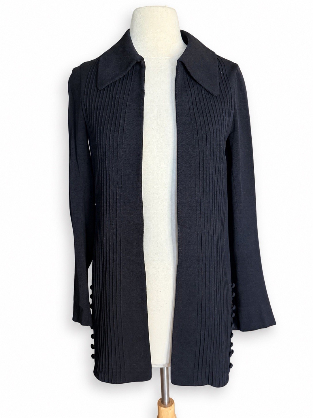 Vintage 1930s Women’s Swagger Coat Navy Blue Paramount Studios 30s Jacket