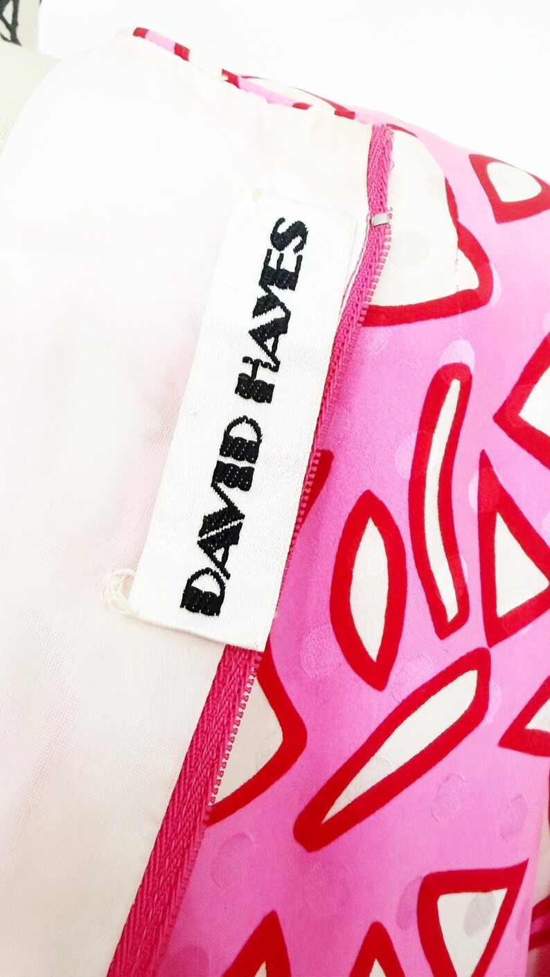 1980s David Hayes Dress / Saks Fifth Avenue Dress / 1980s Dress / Size Large