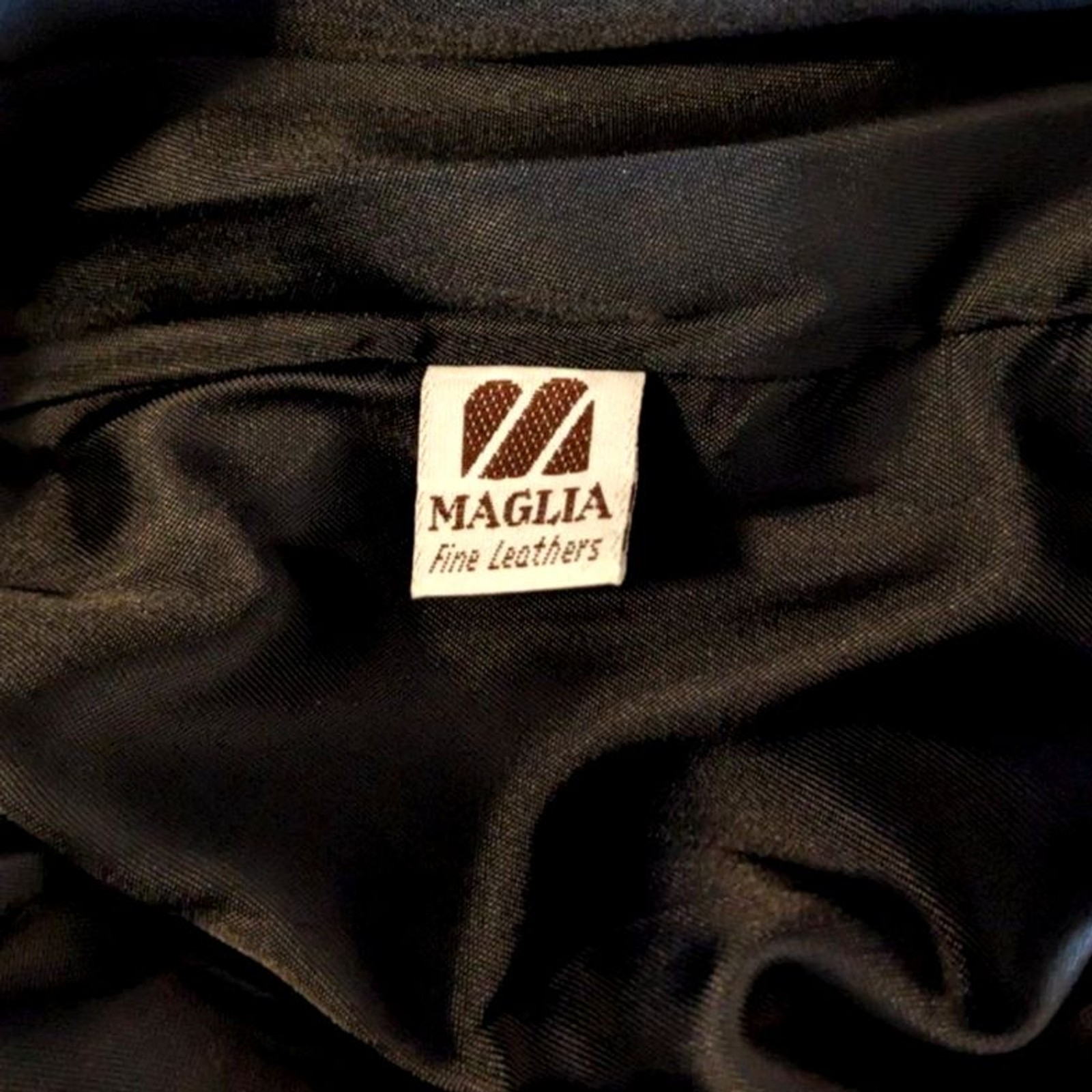 VINTAGE 70s / 80s Maglia Black LEATHER Midi Skirt, Fully Lined, Sz. 4