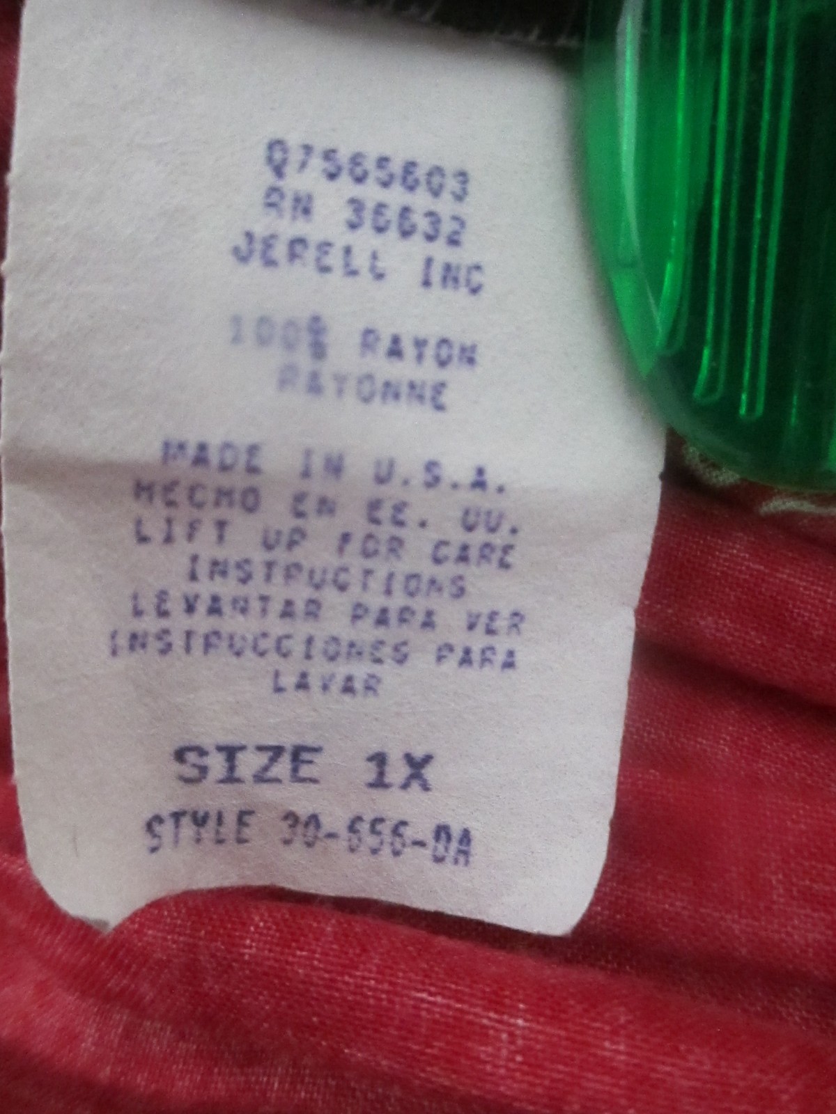 VINTAGE STONEBRIDGE / USA 🌸 1X==CRINKLED RED PRINT / PULL ON / MAXI SKIRT