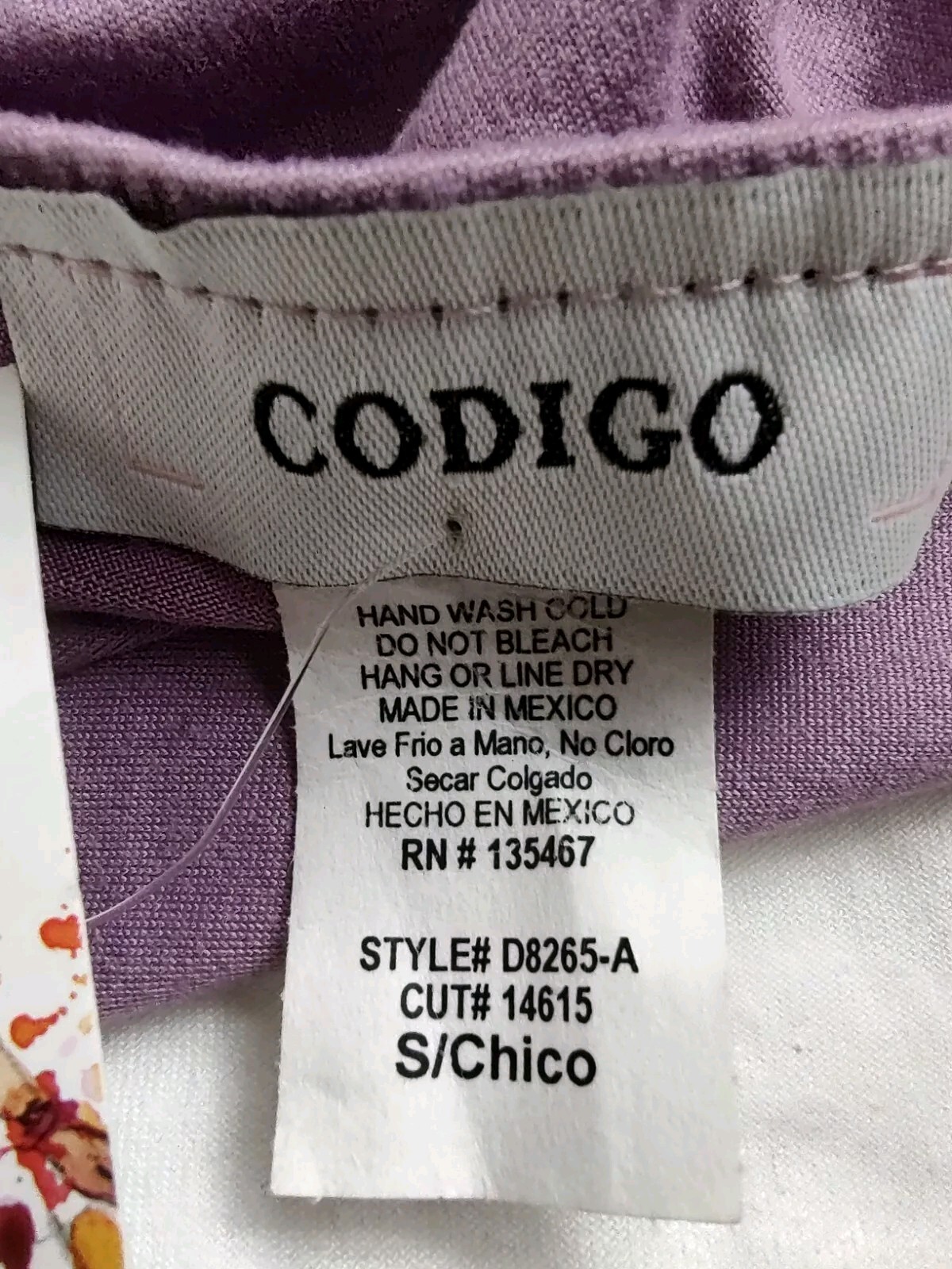 Codigo, Paradise Collection Floor Length Pale Purple Dress. Small. Style D8265-A
