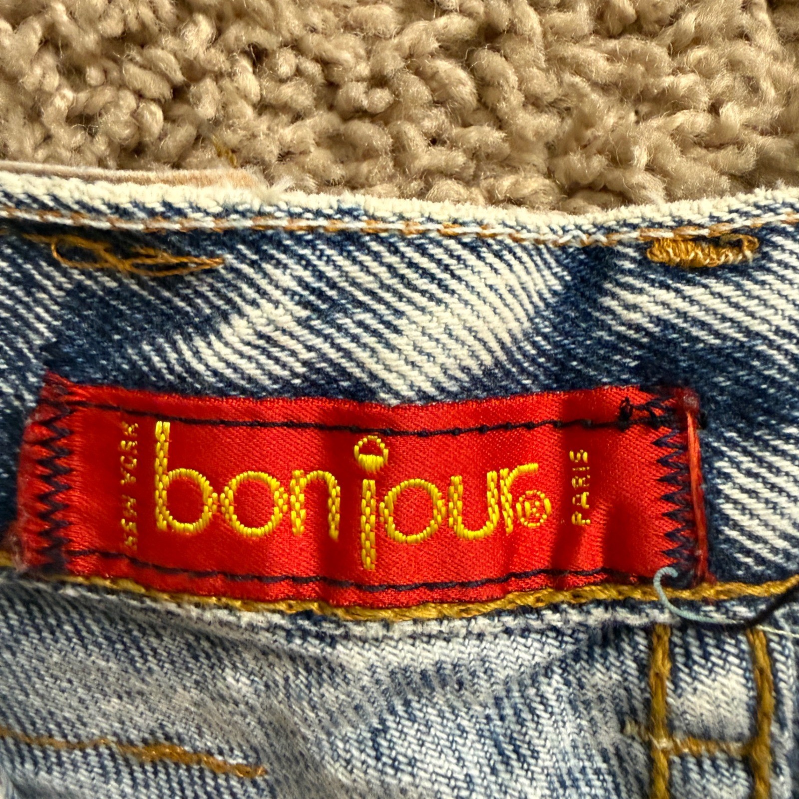 Bonjour Paris Vintage 80s Acid Wash High Waist Tapered 27×30 Made in USA AA02