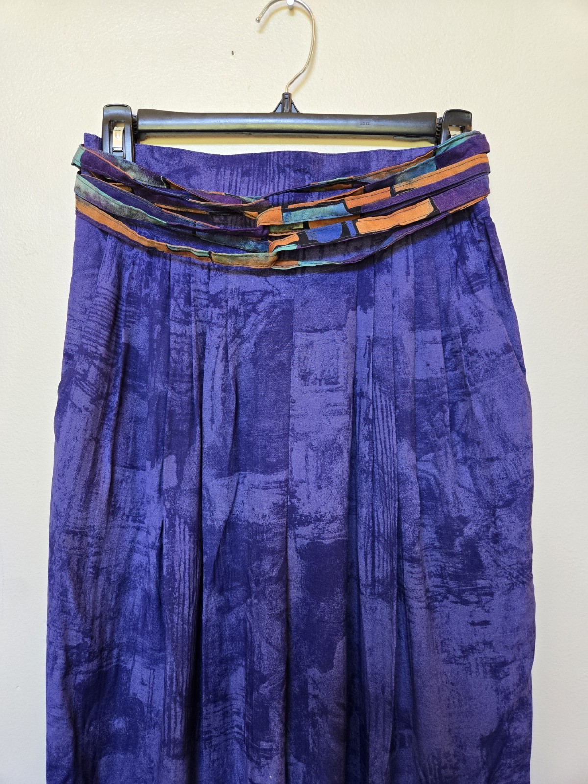 Vintage 80s Componix Womens Purple Outfit Pants Shirt Festival Funky Sz 10 Med