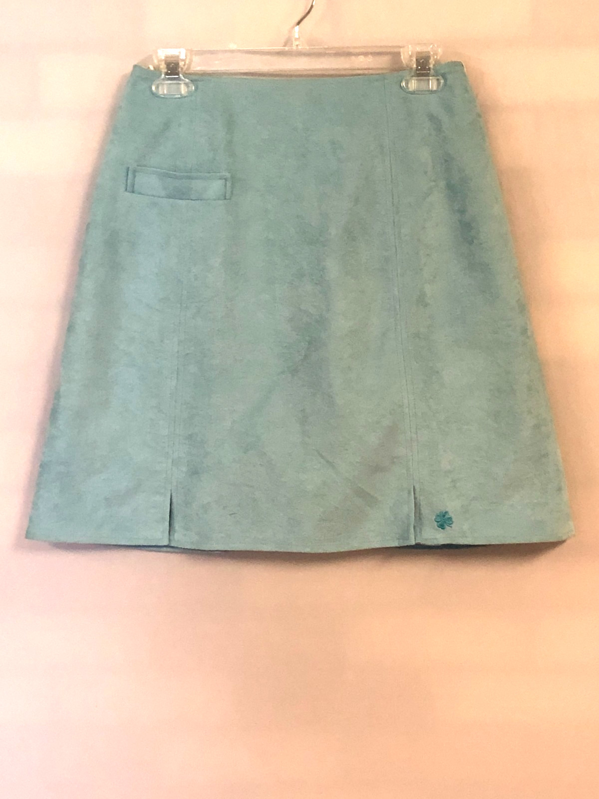 Vintage 70s DIFINI ORIGINALS Golf Skirt Skorts Size Small Seafoam Tailored Front
