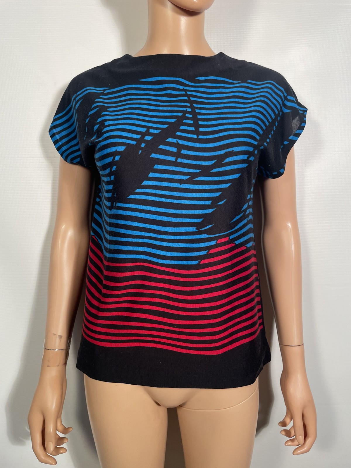 Vintage 1980s Abstract Print Tshirt Size M