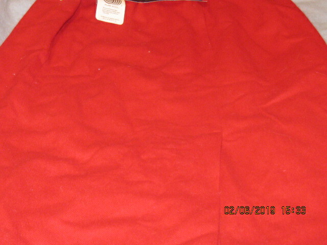 NWT SAG HARBOR BRIGHT RED WOOL SKIRT SZ 14 W 28.5