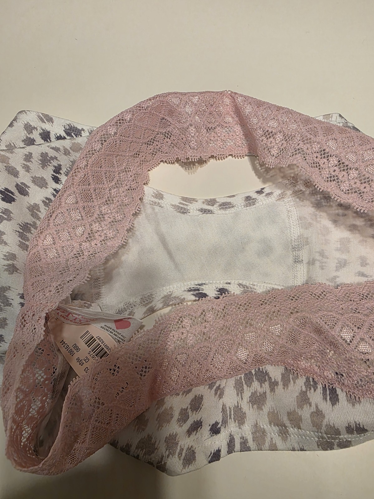 NOS Victoria’s Secret Animal Print Cotton Panties Low Rise Hiphugger w/Tags S